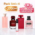 Pack 5ml IDOLE EDP + INTERDIT ROUGE EDP + NARCISO INTENSE + VALENTINO EDP